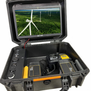 Brytee sunlight-readable monitor for drone pilots w/ companion case, batteries, charger & 10 hour operating time!